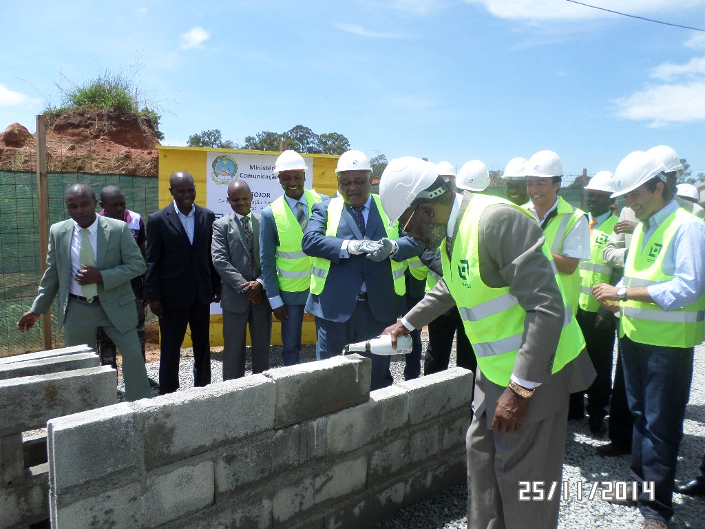 The ceremony of laying the cornerstone for the Professional Training Centre for Journalists - Huambo